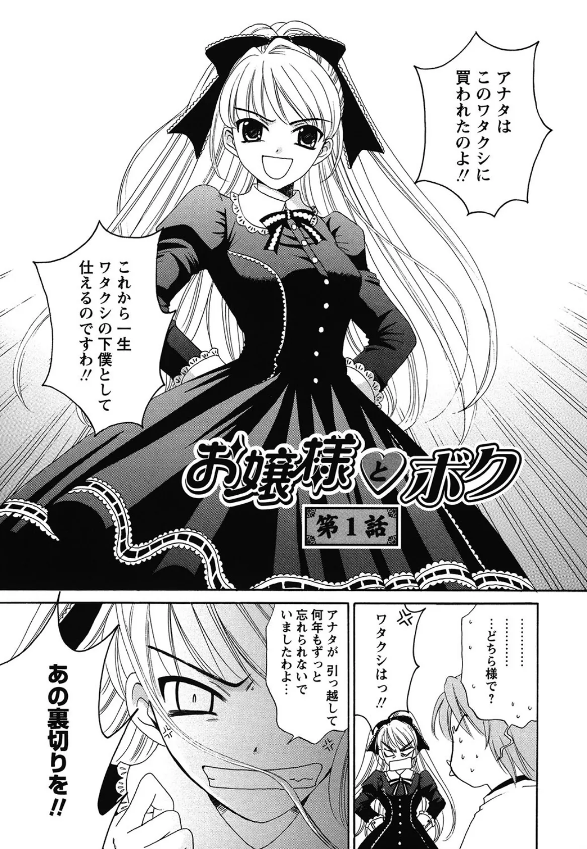 お嬢様とボク 4ページ